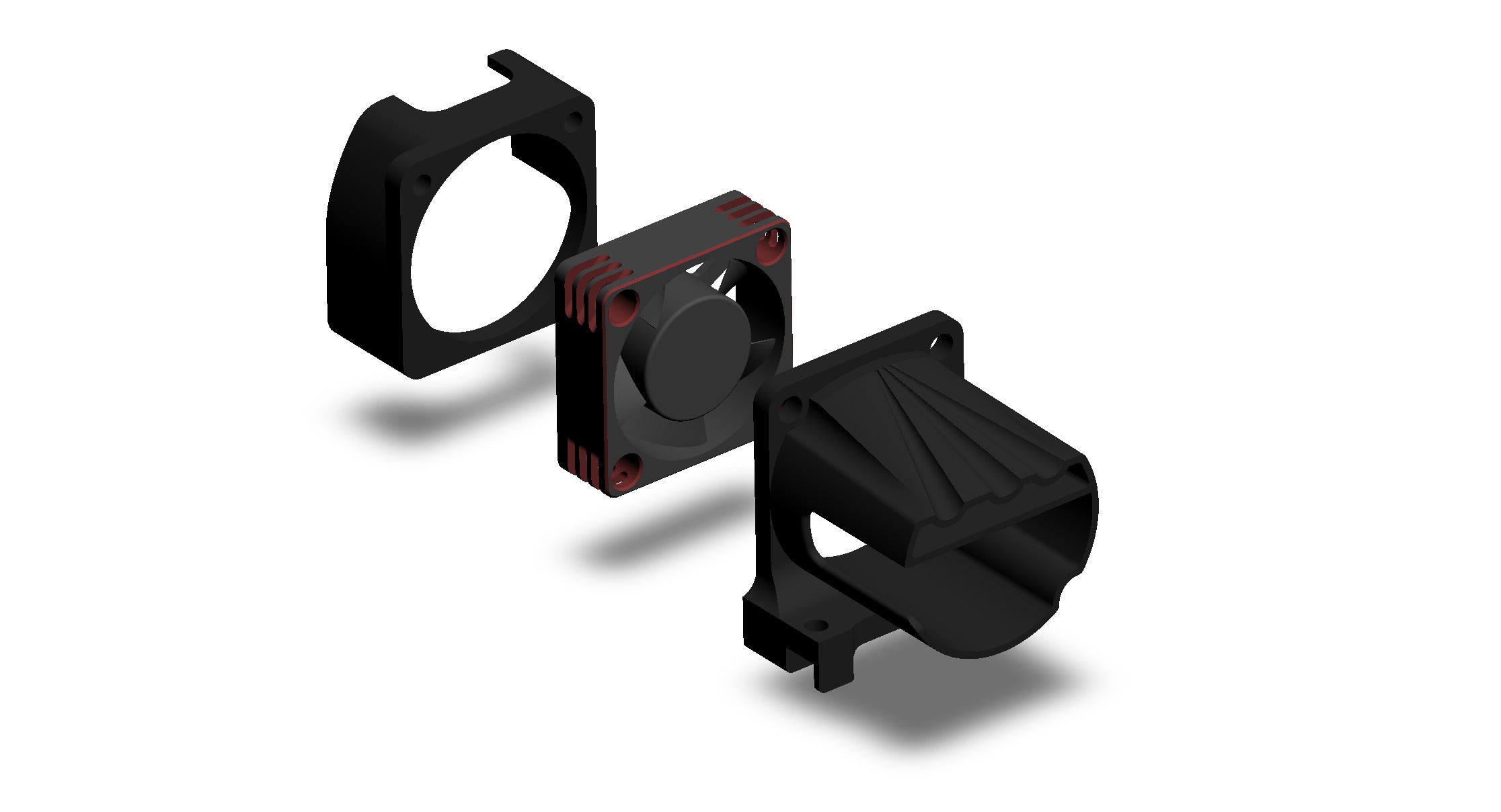 Dual Path 30mm Fan Mount (Arrma Mojave Grom Upgrade)